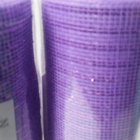 Purple Deco Mesh 6 Rolls Crafts Wreaths 10" 10Yard - Picture 3 of 5